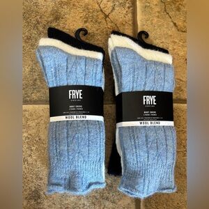 NEW *Bundle of 6 pairs* Frye Wool Blend Boot Socks sz 5-10